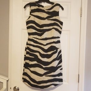 Sale Banana Republic Sheath Zebra Print Dress
